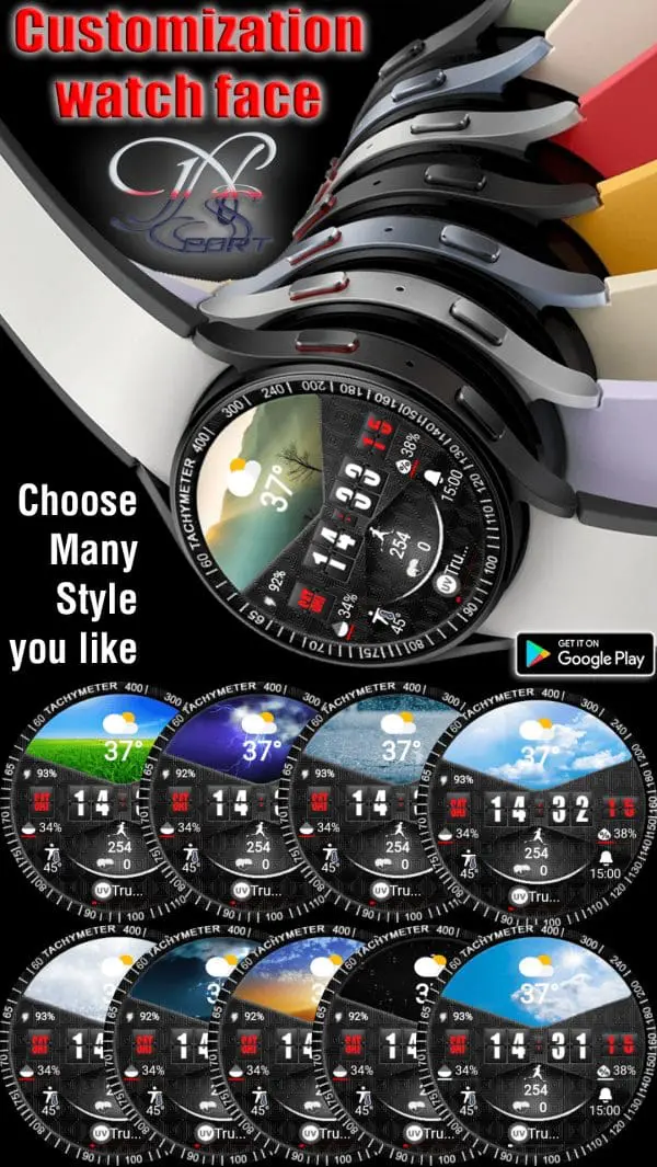 N-Sport161]Ultraview N-Sport Watch Face Samsung - N-Sport Watch Face