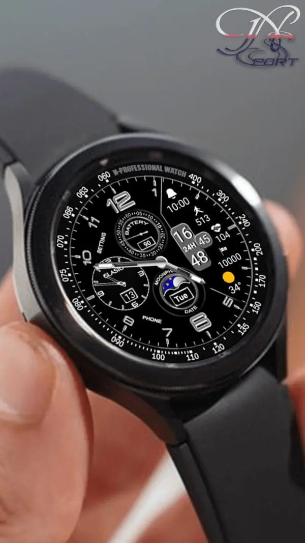 [N-Sport242]Ultra View Samsung N-Sport Watch Face - N-Sport Watch Face