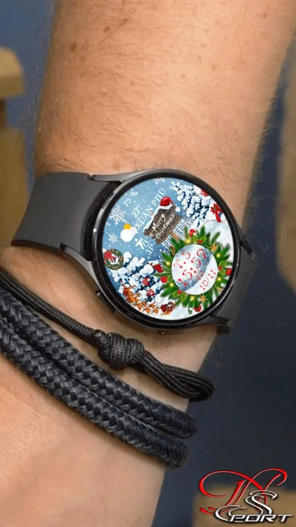 [N-Sport560]Merry Christmas Samsung N-Sport Watch Face - N-Sport Watch Face