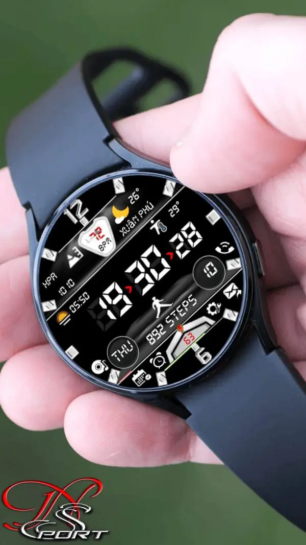 [N-Sport304]Superhero Digital Samsung N-Sport Watch Face - N-Sport Watch Face