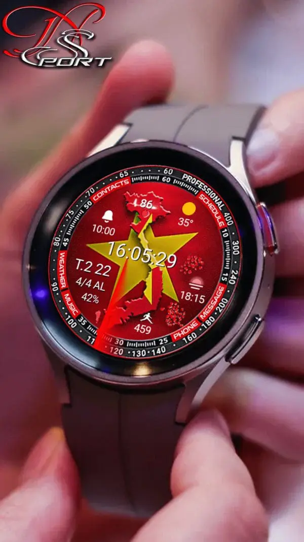 [N-Sport627] Tôi Yêu Việt Nam Samsung N-Sport Watch Face - N-Sport Watch Face