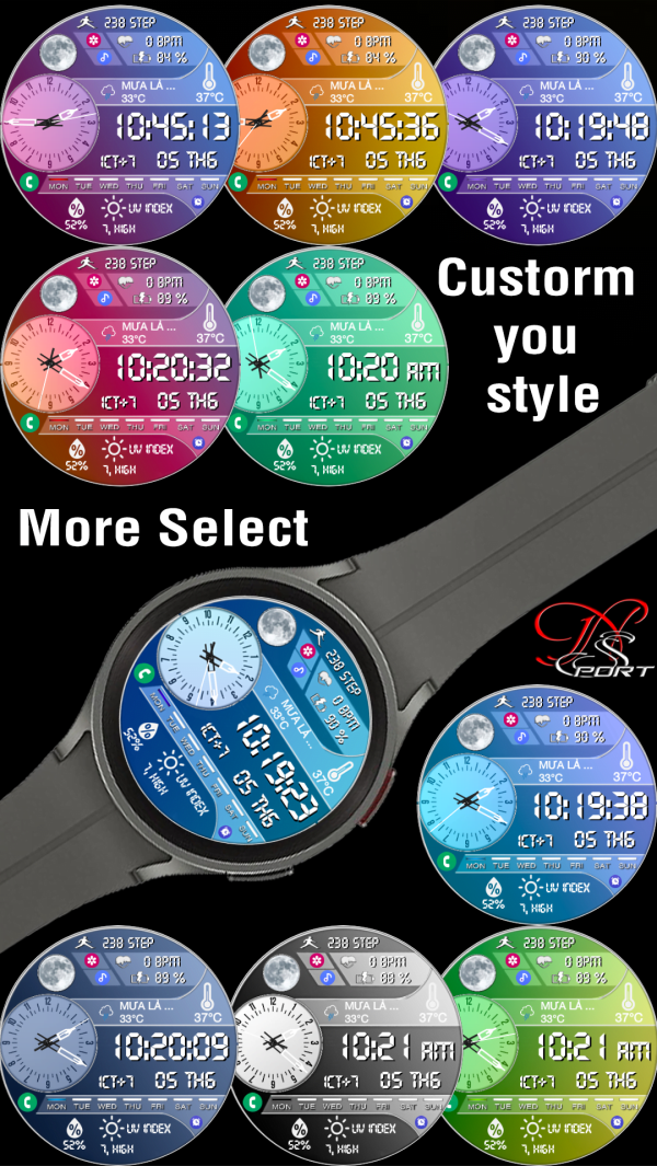 [N_Sport625] Highcustom Samsung N-Sport Watch Face - N-Sport Watch Face