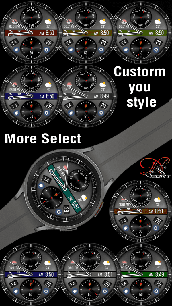 [N-Sport615] Hybird Custom N-Sport Watch Face - N-Sport Watch Face