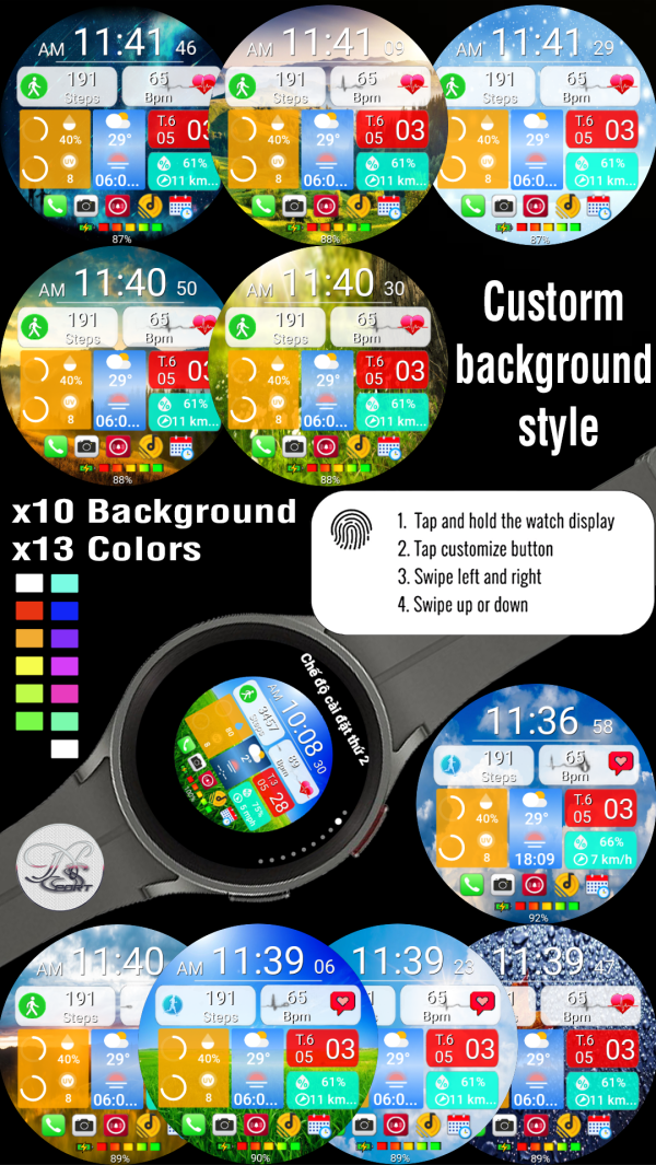 N-Sport 700 Digital Color – N-Sport Watch Face - N-Sport Watch Face