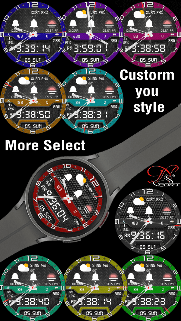 2 Copy 8 [N-Sport609]Multi Custom Samsung N-Sport Watch Face N-Sport Watch Face
