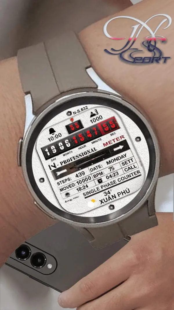 [N_Sport632]Meter Counter N-Sport Watch Face Samsung - N-Sport Watch Face
