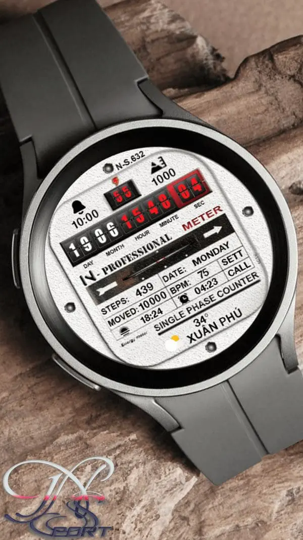 [N_Sport632]Meter Counter N-Sport Watch Face Samsung - N-Sport Watch Face