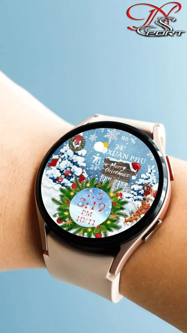 [N-Sport560]Merry Christmas Samsung N-Sport Watch Face - N-Sport Watch Face