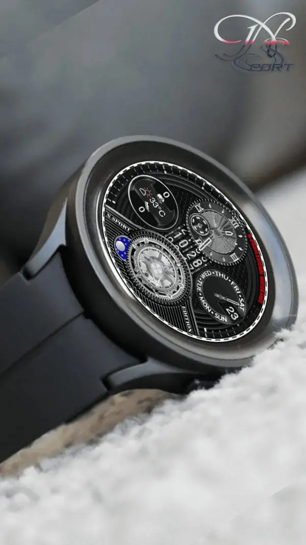 [N-Sport403]Black Hybird N-Sport Watch Face Samsung - N-Sport Watch Face