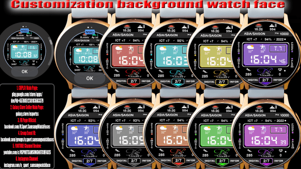 [N-Sport502]Digital N-Sport Watch Face - N-Sport Watch Face