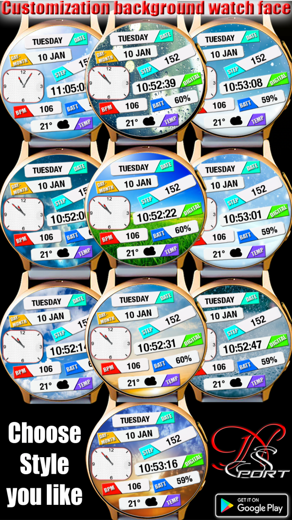 N-Sport147 Unique Style Watch N-Sport Watch Face - N-Sport Watch Face