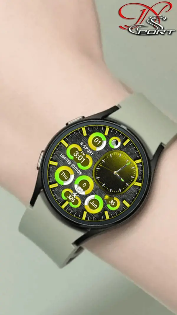 [N-Sport284] Hybirdcolor Samsung N-Sport Watch Face - N-Sport Watch Face