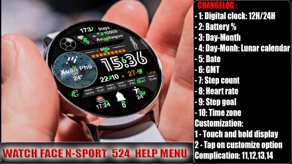 [N-Sport524] Super Samsung N-Sport Watch Face - N-Sport Watch Face