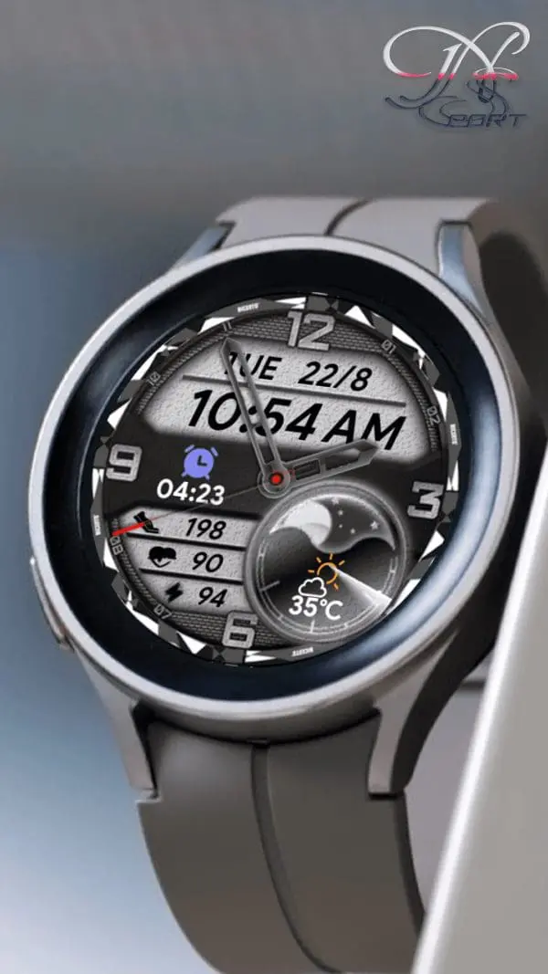 [N-Sport523] Black White N-Sport Watch Face - N-Sport Watch Face