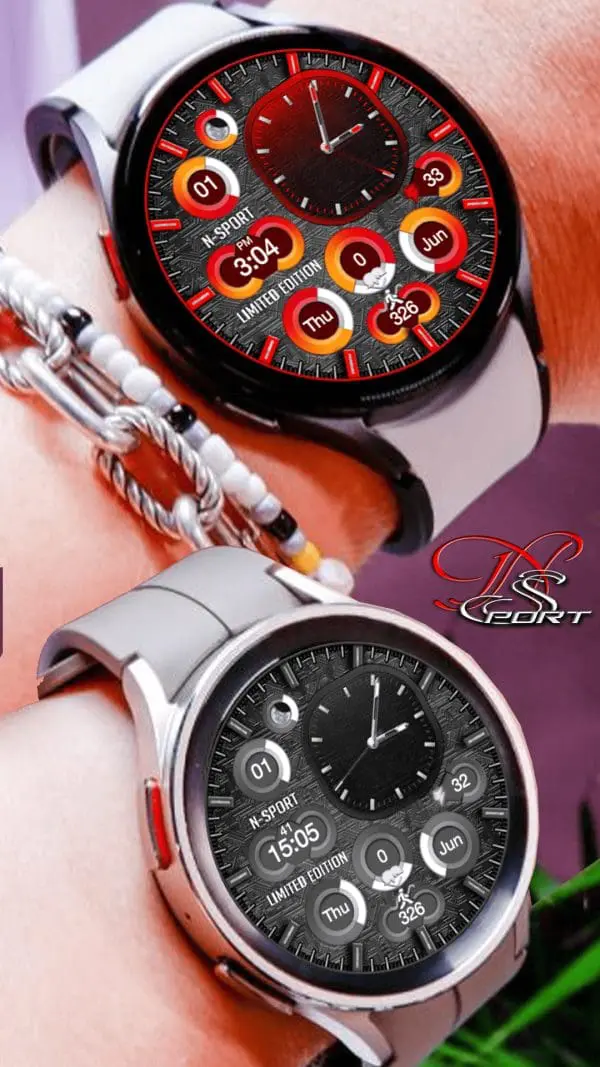 [N-Sport284] Hybirdcolor Samsung N-Sport Watch Face - N-Sport Watch Face