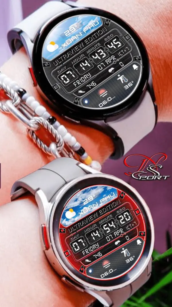[N-Sport319] Digital Weather Samsung N-Sport Watch Face - N-Sport Watch Face