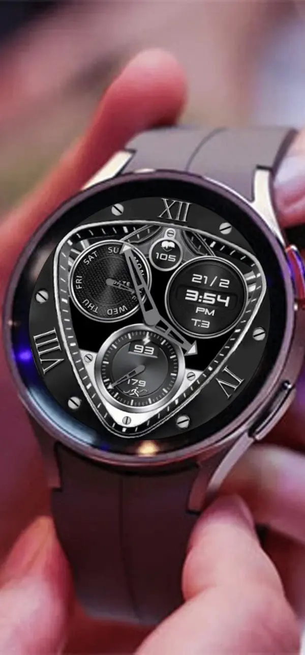 Thoi Luong Pin Galaxy Watch 5 Pro Xtmobile Copy 2 [N-Sport606]Black White Samsung N-Sport Watch Face N-Sport Watch Face