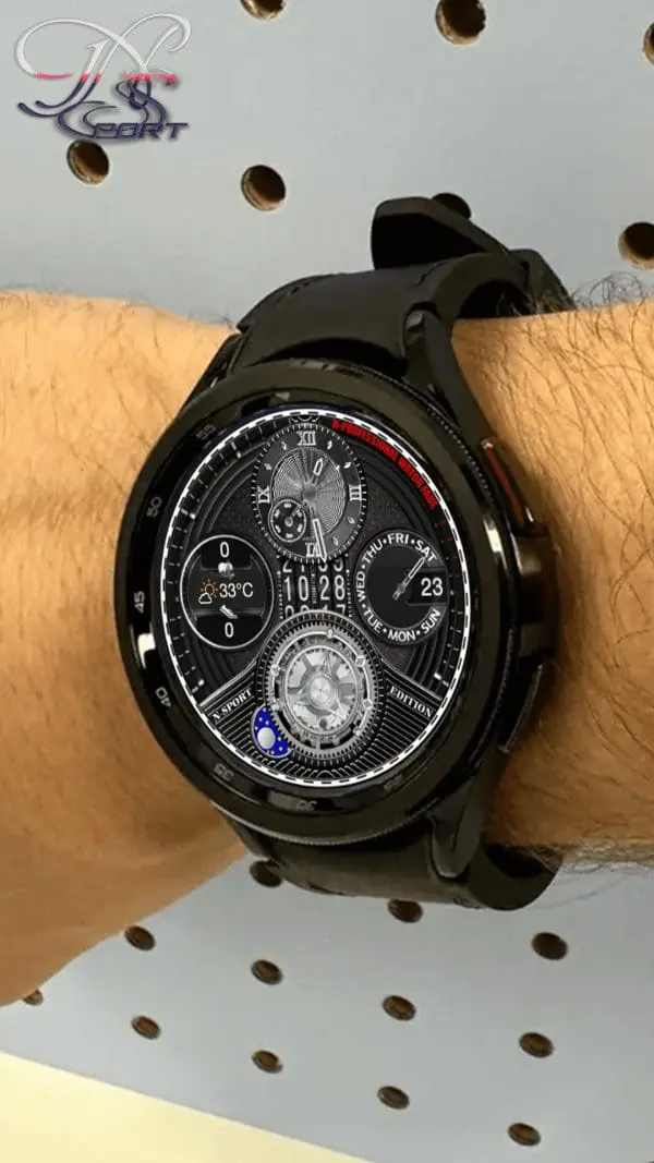 [N-Sport403]Black Hybird N-Sport Watch Face Samsung - N-Sport Watch Face