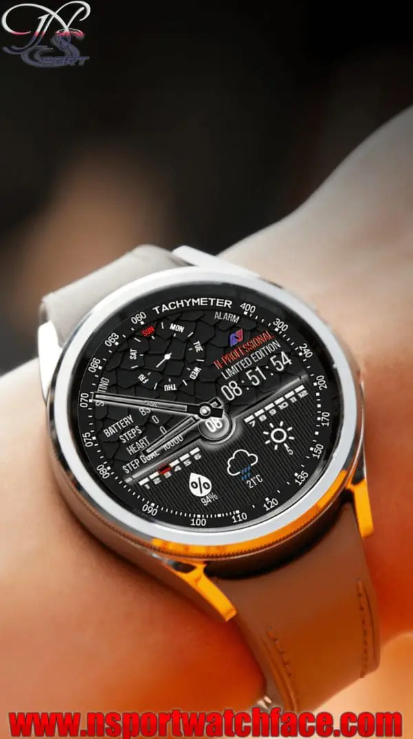 [N-Sport186] Classic N-Sport Watch Face Samsung - N-Sport Watch Face