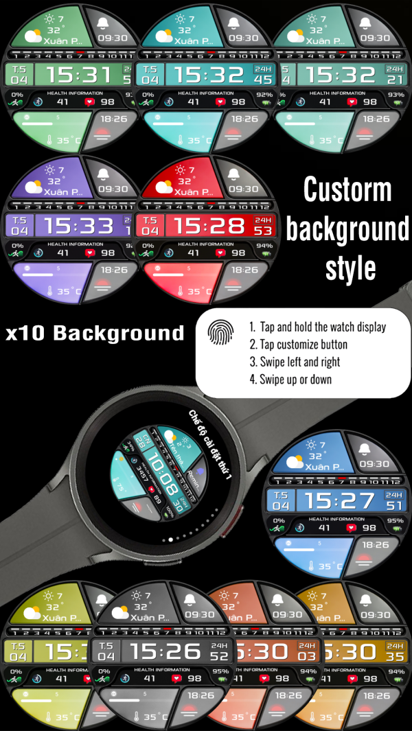 2 Copy 2 N-Sport701- Digital Times N-Sport Watch Face -Samsung Galaxy Watch Ultra/7/6/5/4 N-Sport Watch Face