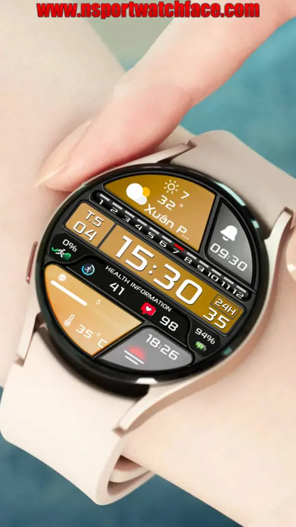 Galaxywatch4 5 Copy 2 N-Sport701- Digital Times N-Sport Watch Face -Samsung Galaxy Watch Ultra/7/6/5/4 N-Sport Watch Face