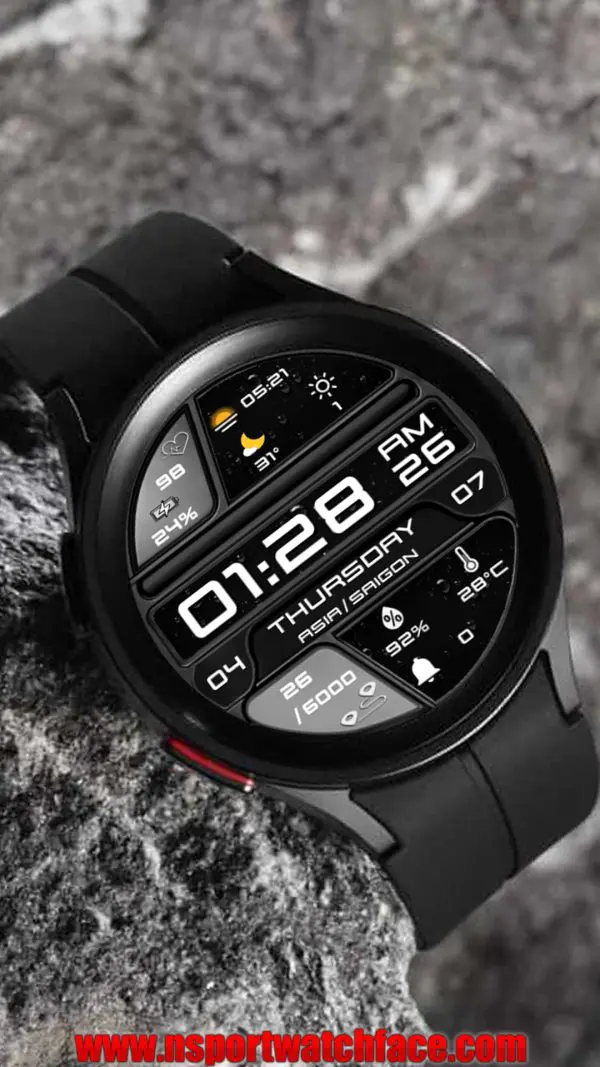 N-Sport703 Digital Weather N-Sport Watch Face - N-Sport Watch Face