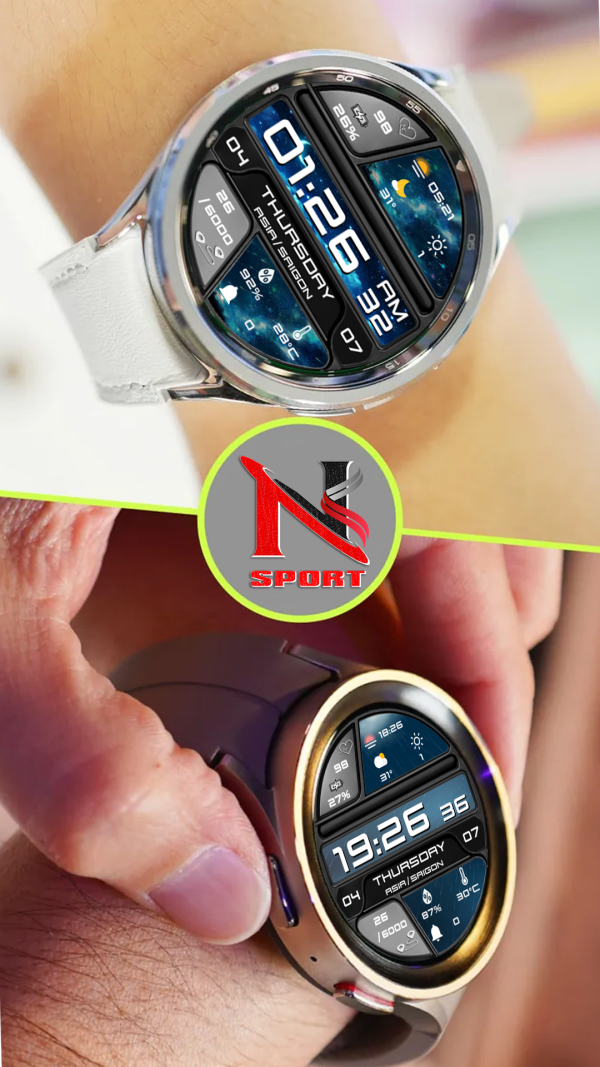 N-Sport703 Digital Weather N-Sport Watch Face - N-Sport Watch Face