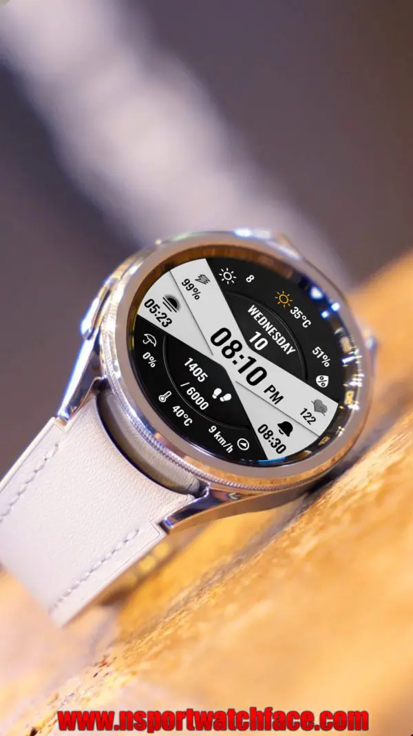 W5565655 Copy 3 N-Sport702 B&Amp;W Digital Watch Face-Samsung Galaxy Watch Ultra/7/6/5/4 Classic N-Sport Watch Face