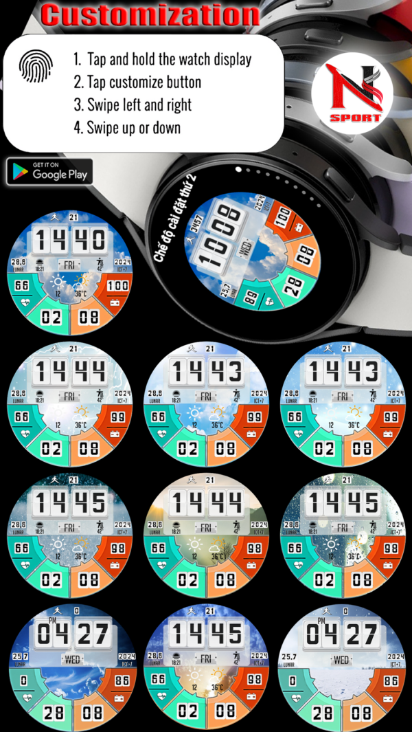 1 Copy 1 N-Sport513 Digital Weather - N-Sport Watch Face N-Sport Watch Face