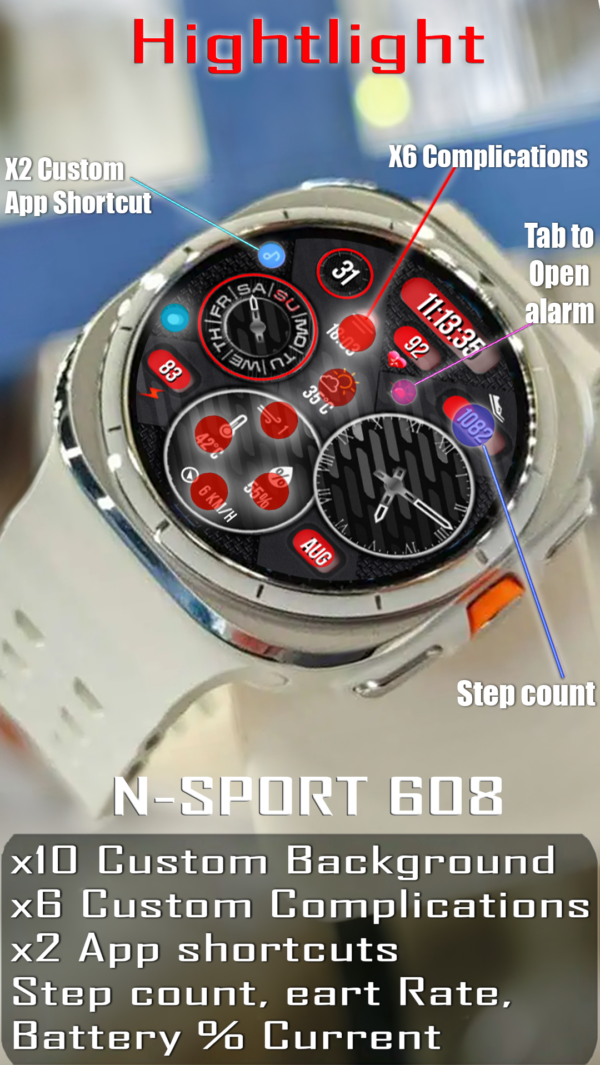 Feature Not Color Copy 6 N-Sport608 Black2B Watch Face N-Sport Watch Face N-Sport Watch Face