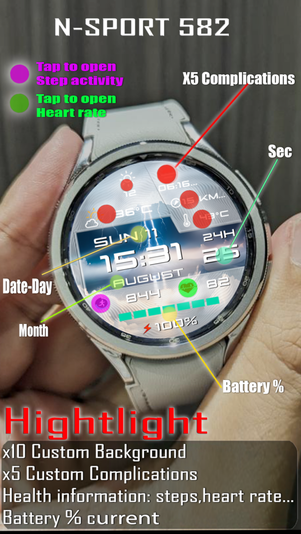 Feature Not Colouuuuur Copy 2 5 N-Sport582 Theforecast Weather N-Sport Watch Face N-Sport Watch Face