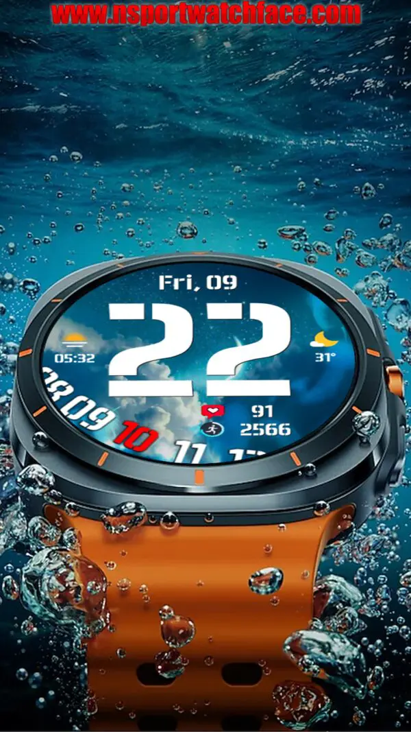 Glxutral111 Copy 1 N-Sport 660 Weather Big Digital - N-Sport Watch Face N-Sport Watch Face