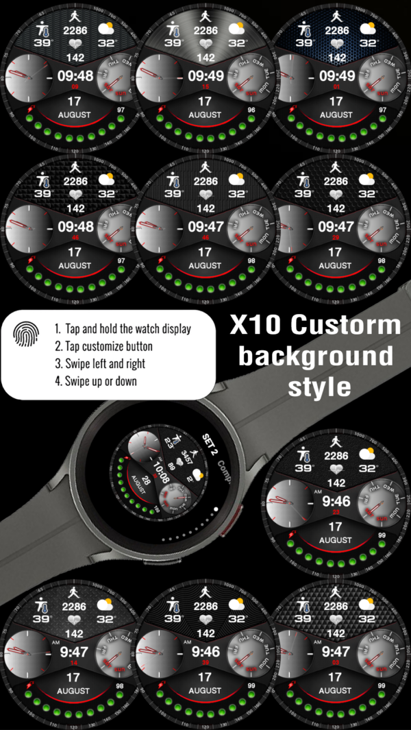 X10 Cusstom Copy 1 N-Sport268 Alway Smile Watch Face N-Sport Watch Face N-Sport Watch Face