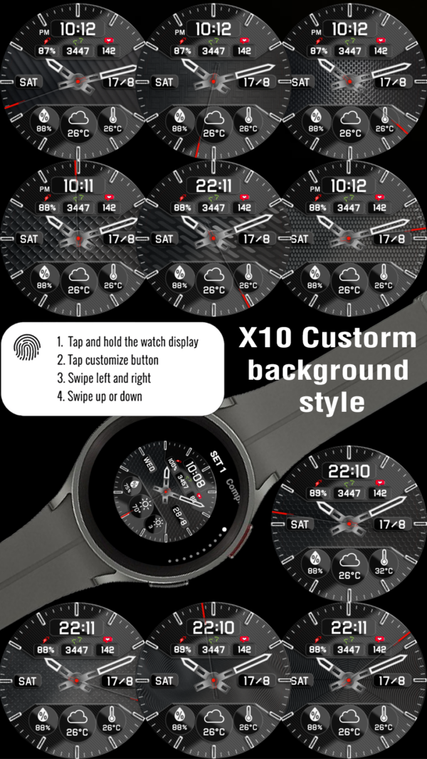 X10 Cusstom Copy 2 N-Sport350 Luxury Watch Face N-Sport Watch Face N-Sport Watch Face