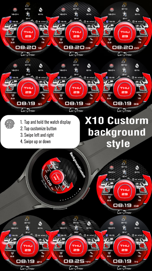 X10 Custom Background 3 Copy 1 N-Sport395 Bgtcar Driver Sport N-Sport Watch Face N-Sport Watch Face