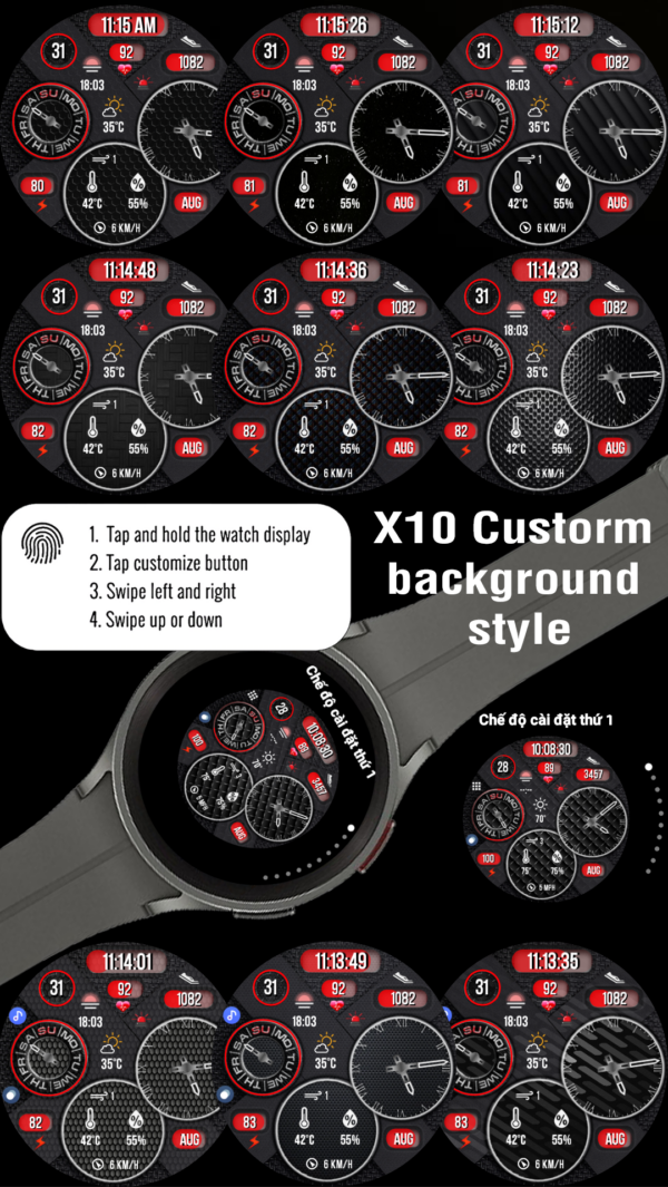 X10 Custom Background 3 Copy 4 N-Sport608 Black2B Watch Face N-Sport Watch Face N-Sport Watch Face