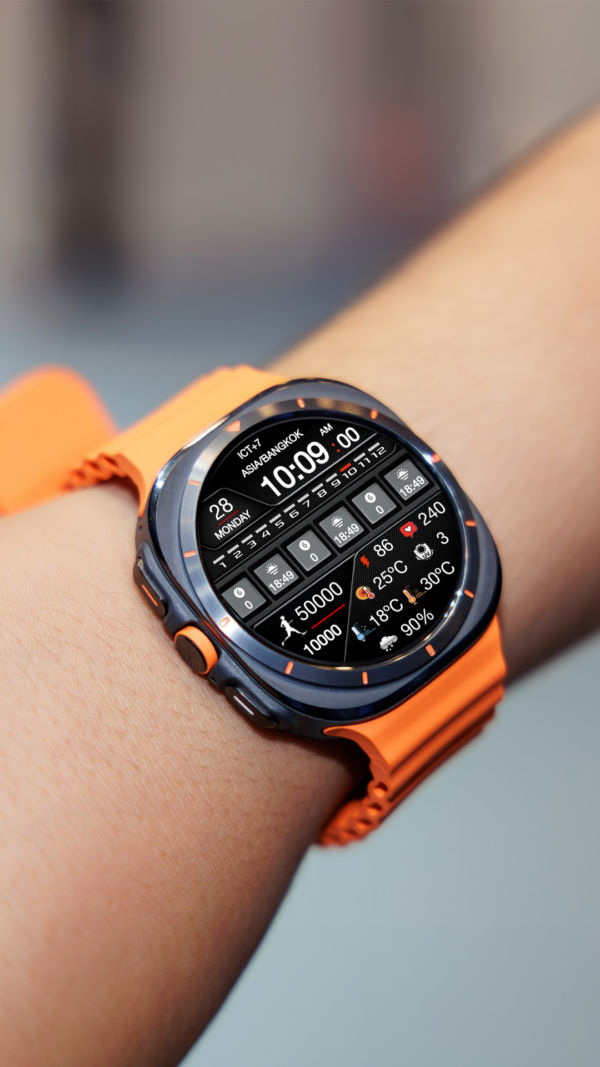 Review N Sport Watch Face 14 Copy N-Sport715 Weatherdial Wearos5 Watch Face For Samsung Galaxy Watch 7/Ultra N-Sport Watch Face