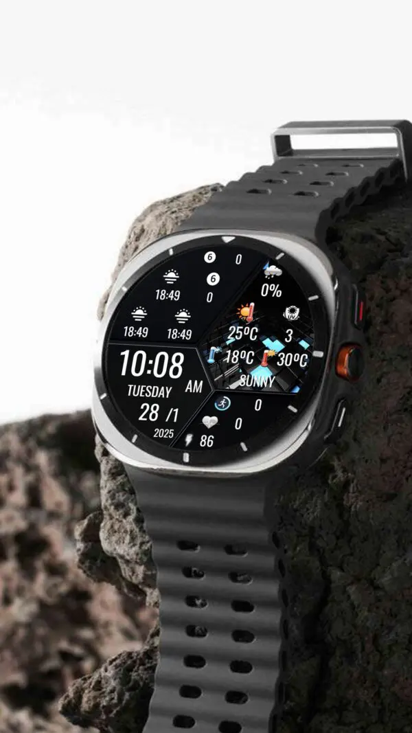 N-Sport704 Weather Time Watch Face - N-Sport Watch Face