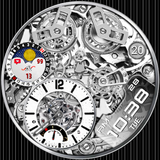 N-SPORT 214 Real-time Weather Luxury Hybrid Watch Face for Samsung & Wear OS