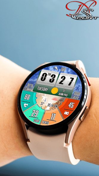 [N-SPORT550] Digital samsung N-SPORT Watch Face - N-SPORT WATCH FACE