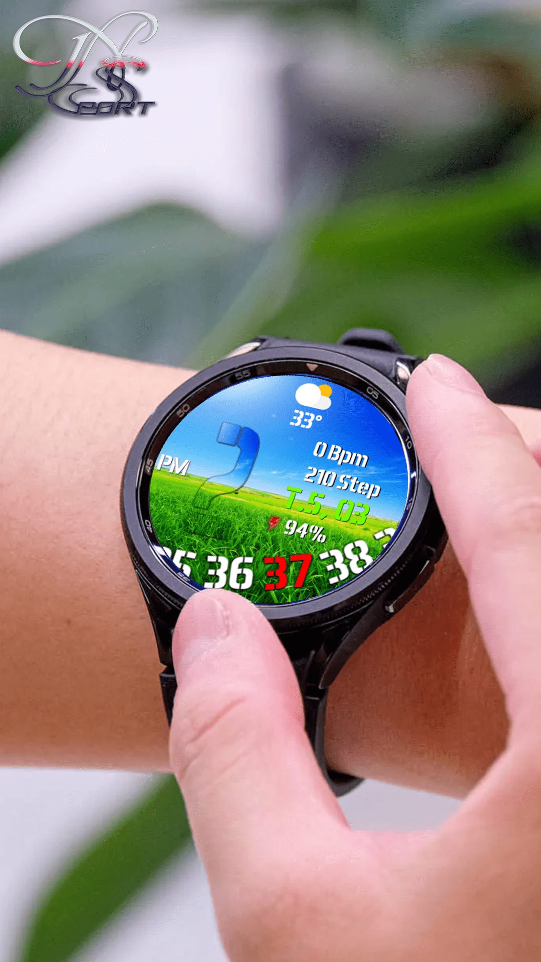 [N-Sport645]Digital12 Realtime Samsung N-Sport Watch Face - N-Sport Watch Face