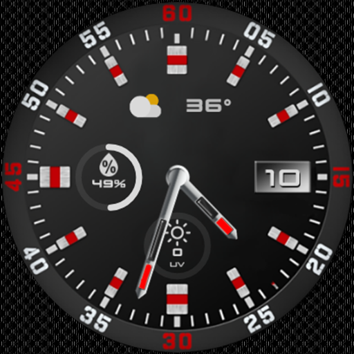 N-SPORT 604 Classic Analog Watch Face for Samsung & Wear OS