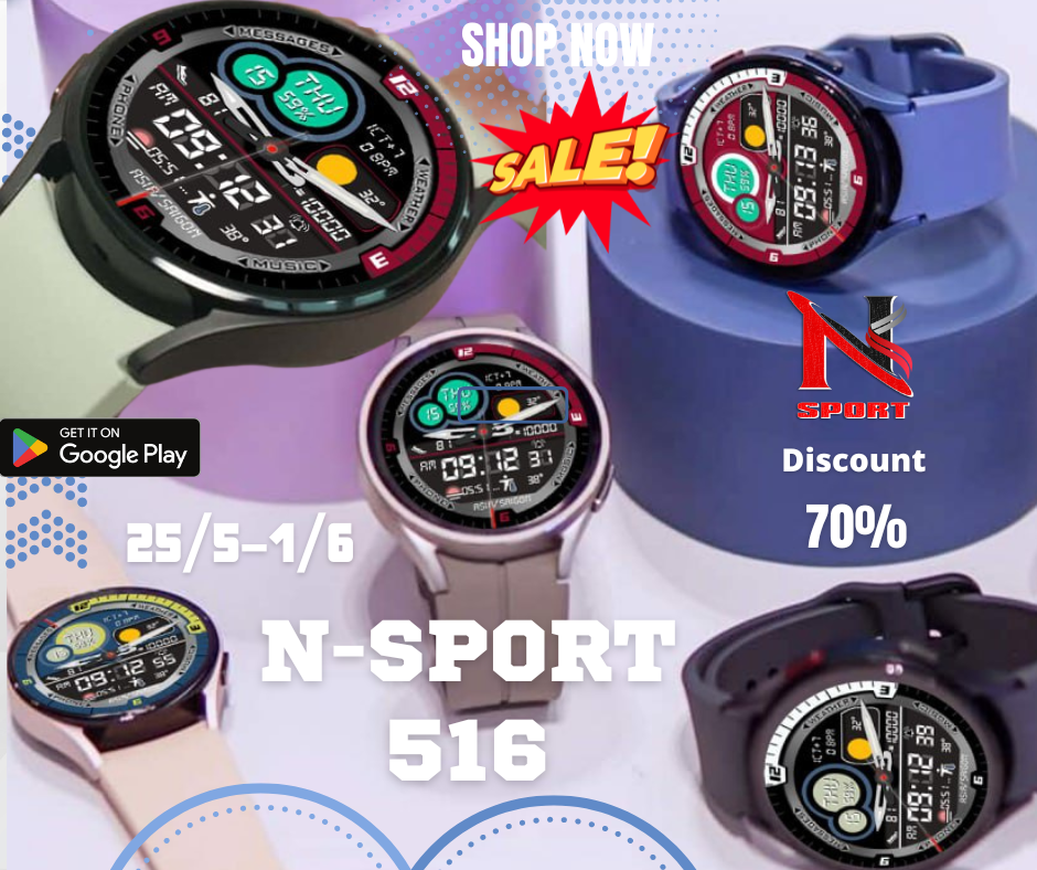 Big Sale 70% N-Sport 516 Watch Face For Samsung Galaxy Watch 4/5/6 - N-Sport Watch Face