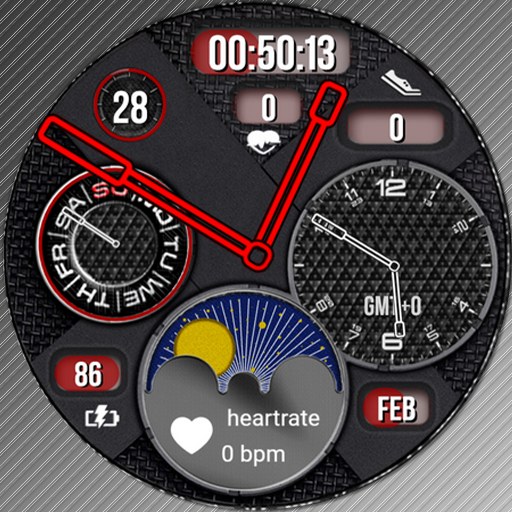N-SPORT 621 Real-time Weather Luxury Hybrid Watch Face for Samsung & Wear OS