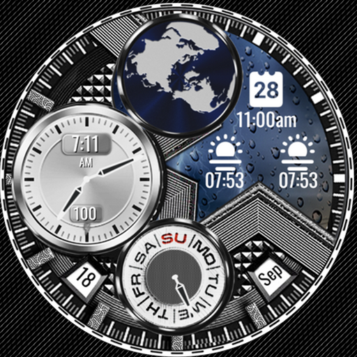 N-SPORT 361 Luxury Hybrid Watch Face for Samsung & Wear OS