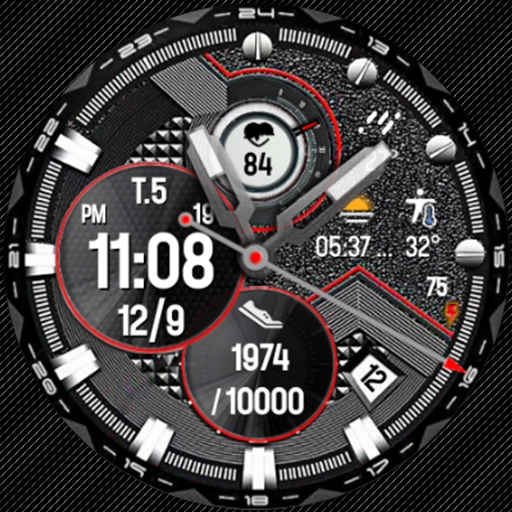 N-SPORT 620 Real-time Weather Luxury Hybrid Watch Face for Samsung & Wear OS