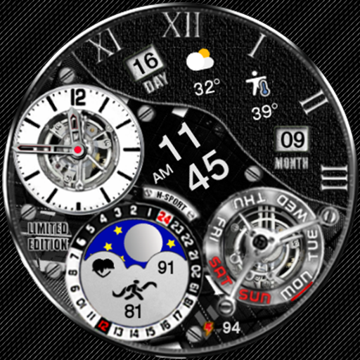 N-SPORT 503 Luxury Digital Watch Face for Samsung & Wear OS