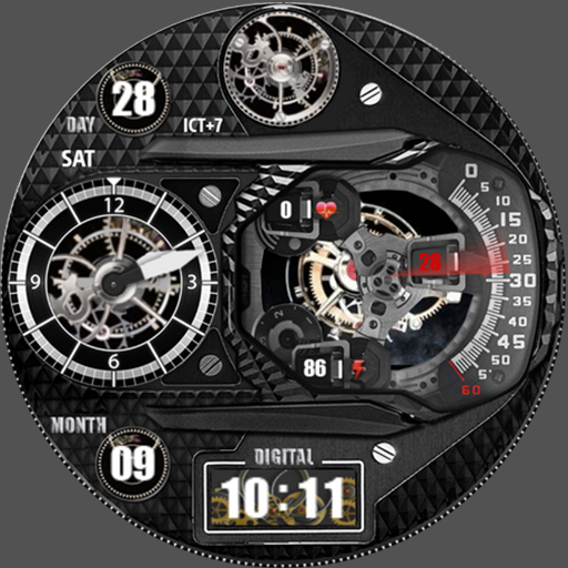 N-SPORT 507 Luxury Hybrid Watch Face for Samsung & Wear OS