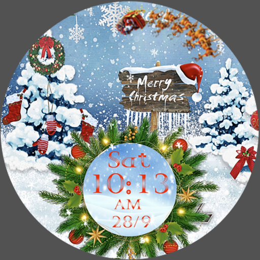 N-SPORT 560 Merry Chirstmas Watch Face for Samsung & Wear OS
