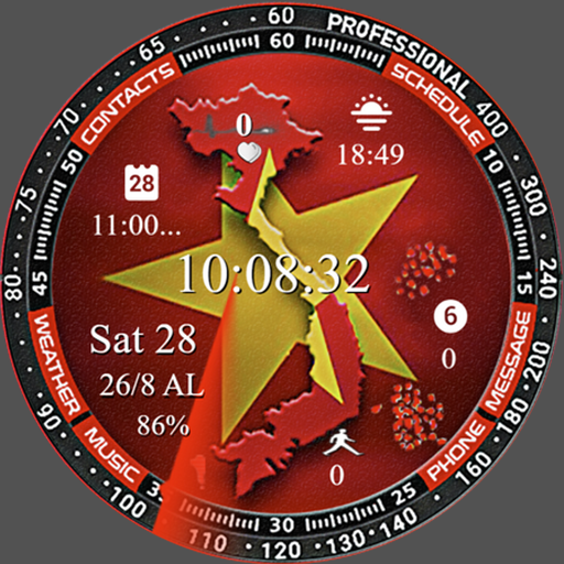 N-SPORT 627 Luxury Digital Watch Face for Samsung & Wear OS